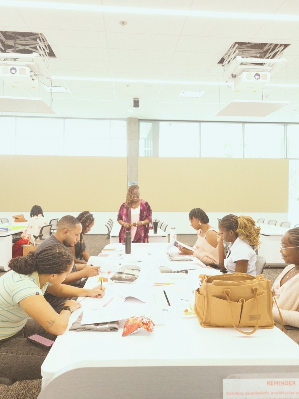 Yvette Dubel leading a Success Buffet Pyramid™ session with medical scholars at UCR
